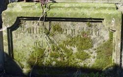 Der Grabstein von Fanni Bernstein geb. Scharlach auf dem Friedhof in Höxter  