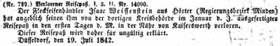 Amtsblatt für den Regierungsbezirk Düsseldorf: 1842  