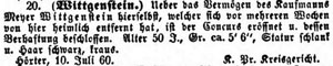 Preussische Zentral-Polizei-Blätter, 10.7.1869  
