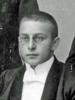 Hans Eichwald 1900 beim Abitur  