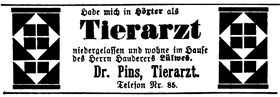 Niederlassung in Höxter, Huxaria 1.4.1911   