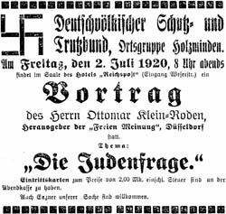 Stadt- und Dorfzeitung, 24.6.1920  