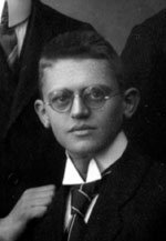 Hartwig Buxbaum 1924 beim Abitur  