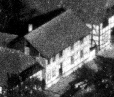 Die Synagoge auf einem Luftbild von 1927