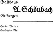 Anzeige von 1931  
