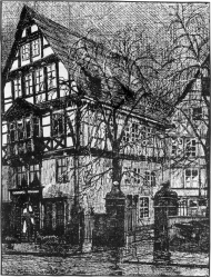 Zeichnung von Wilhelm Hohmann aus dem Jahr 1933