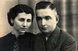 Ernst und Trude Löwenstein 1937 bei der Heirat  