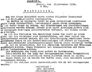 Anordnung des Höxteraner Landrats Reschke an die Stadt- und Ortsbürgermeister   