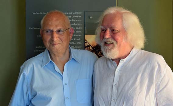 Harry Lowenstein mit Fritz Ostkämper, Vorsitzender der Jacob Pins Gesellschaft