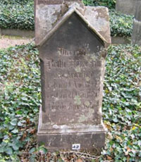 Der Grabstein für Bethy Königheimer geb. Archenhold in Brakel  