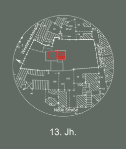 Animation: Bauplan vom 13. Jh. bis 1610  