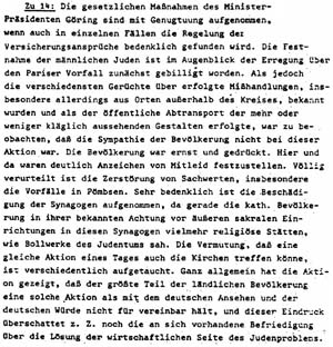 Bericht des Höxteraner Landrats, 18.11.1938  
