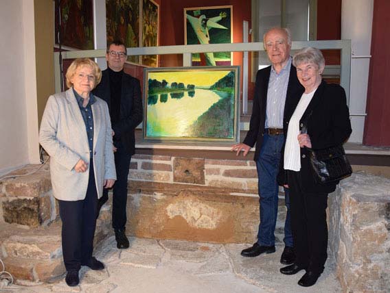 Eva Greipel-Werbeck, Dr. Wolfgang Avenhaus mit Dr. Dieter Schuler und Helga Schuler (v.l.n.r.)  