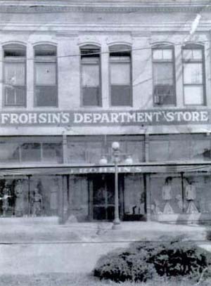 Frohsin’s Department Store in Alexander City zwischen den Kriegen  