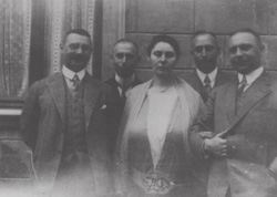 Selma Leffmann geb. Rottenstein mit ihren Brüdern  