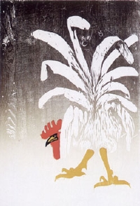 White Rooster. 1979. 4 Druckstöcke. 600 x 390 mm