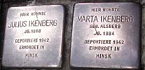 Stolpersteine für Julius und Marta Ikenberg in Remscheid  