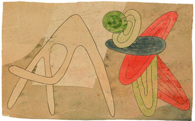 Fritz Kuhr, Ohne Titel, aquarellierte Tuschzeichnung 1926, WVZ 987. Foto Kuhrarchiv Fritz Kuhr, Ohne Titel, aquarellierte Tuschzeichnung 1926, WVZ 987. Foto Kuhrarchiv