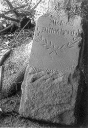 Der Grabstein von Moses Dillenberg  