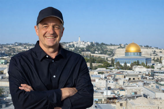 Monsignore Stephan Wahl in Jerusalem  