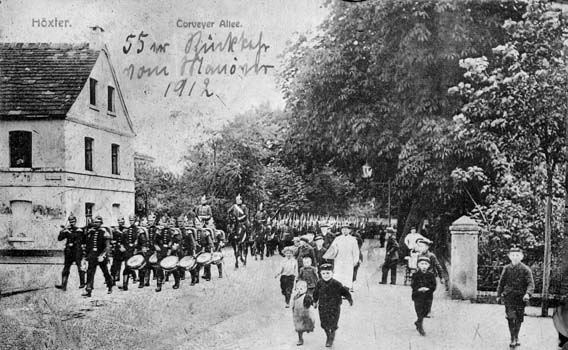 Rückkehr der 55er aus dem Manöver, 1912