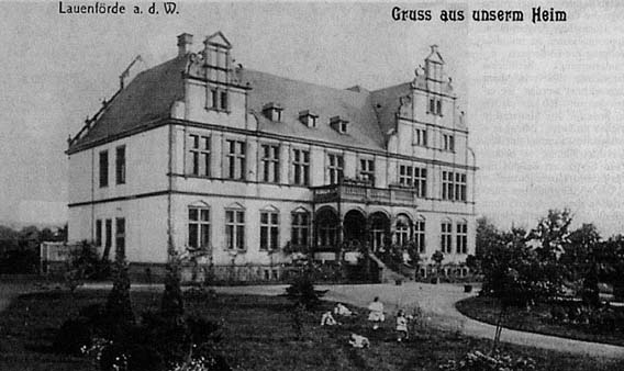 Die Villa Löwenherz in Lauenförde Anfang des 20. Jahrhunderts  