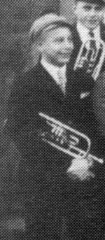 Rudolf Herrmann 1925/26 als Mitglied der Gymnasialkapelle  