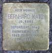 Stolperstein für Bernhard Katz in Hamburg  
